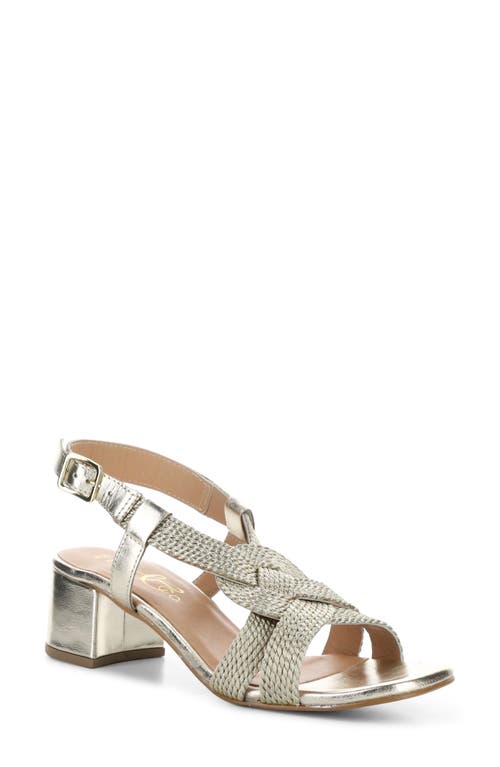 Bos. & Co. Upbeat Block Heel Slingback Sandal In Gray