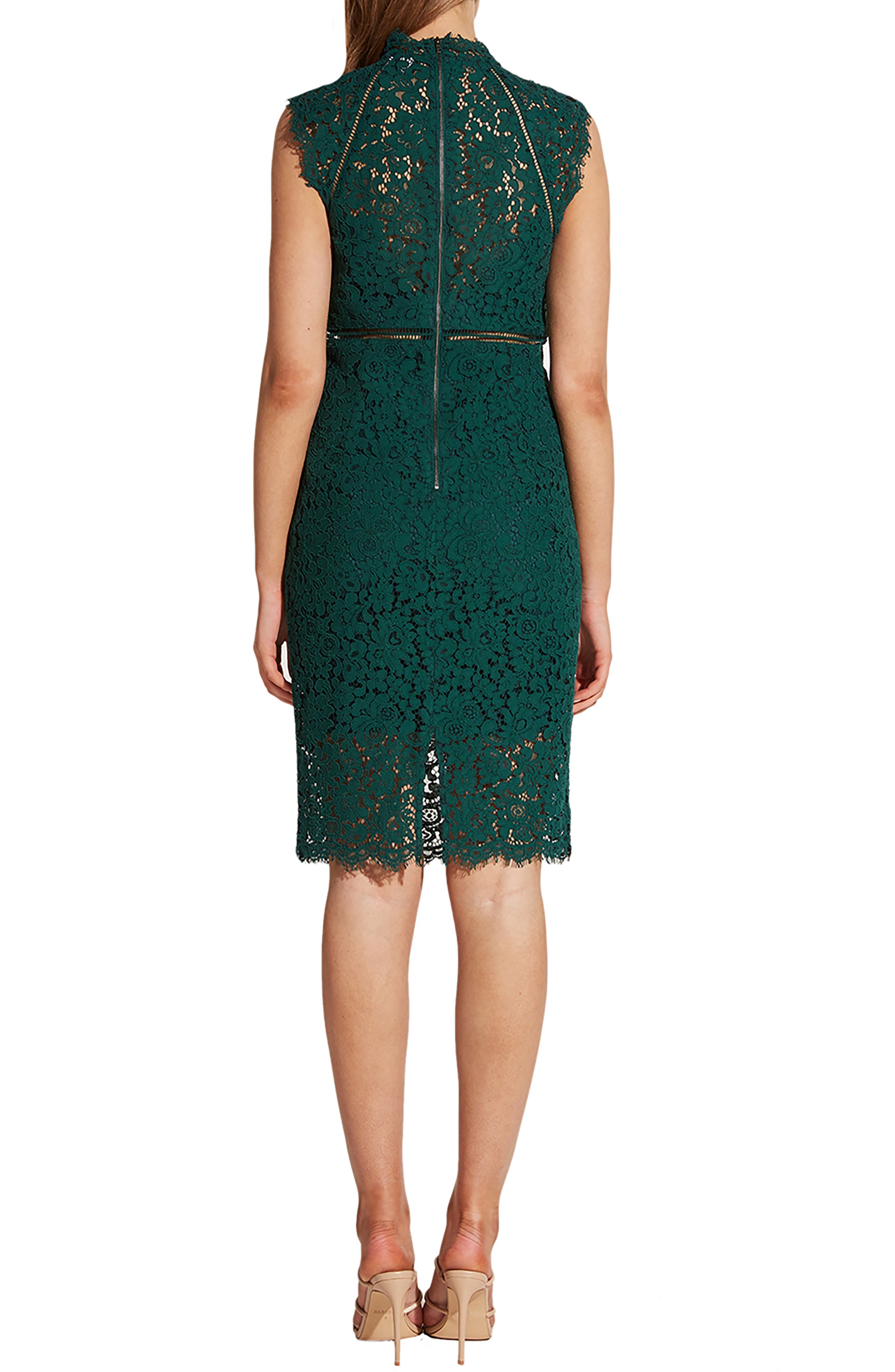 bardot dani lace sheath dress