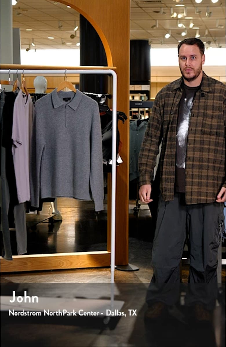 Wool & Cashmere Quarter Zip Sweater, sales video thumbnail