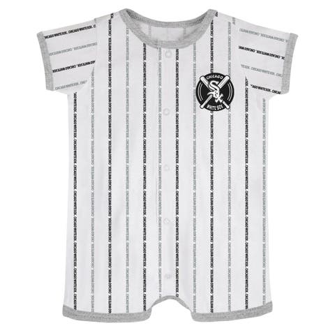 Newborn & Infant White San Diego Padres Ball Hitter Romper