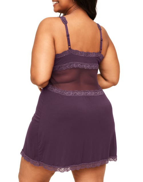 Shop Adore Me Primrose Slip In Dark Purple