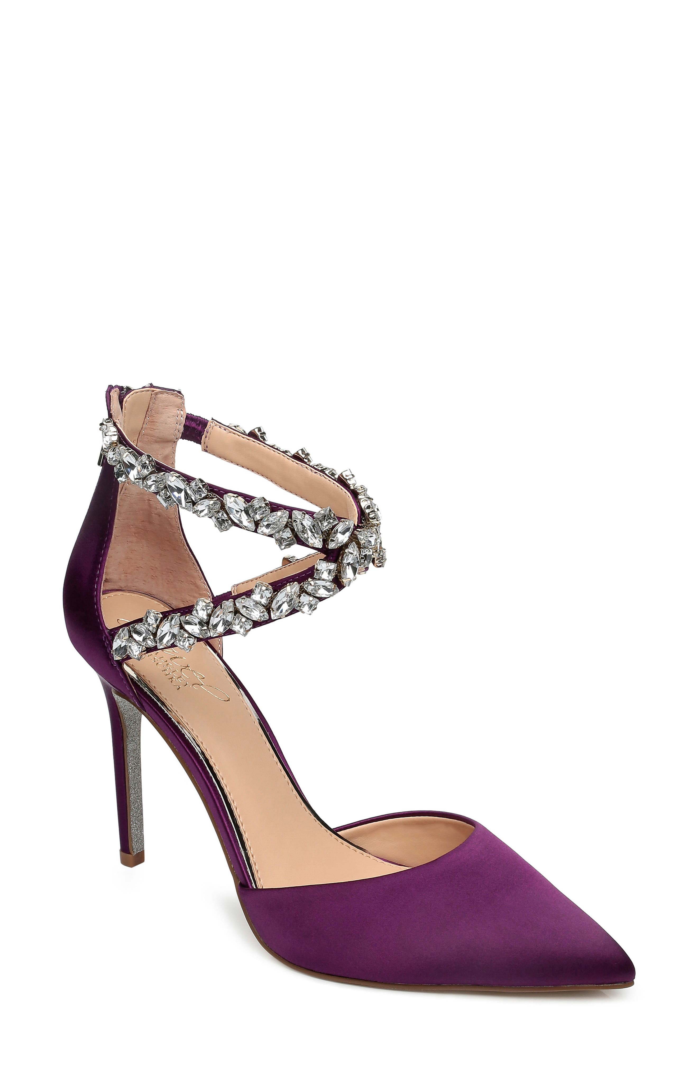 Jewel Badgley Mischka Jazmine Pump, Purple