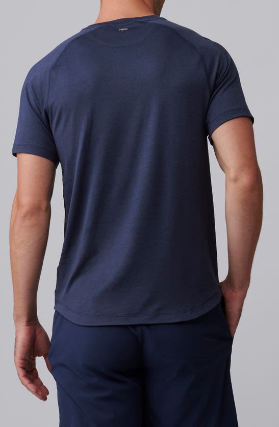 Rhone Atmosphere Short Sleeve Crewneck Tee In Navy Heather