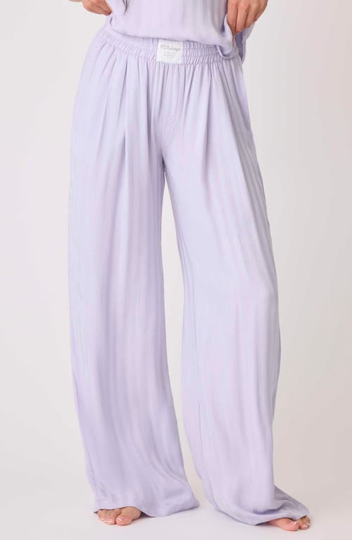 Shop Pj Salvage Sateen Sunday Pants In Soft Orchid