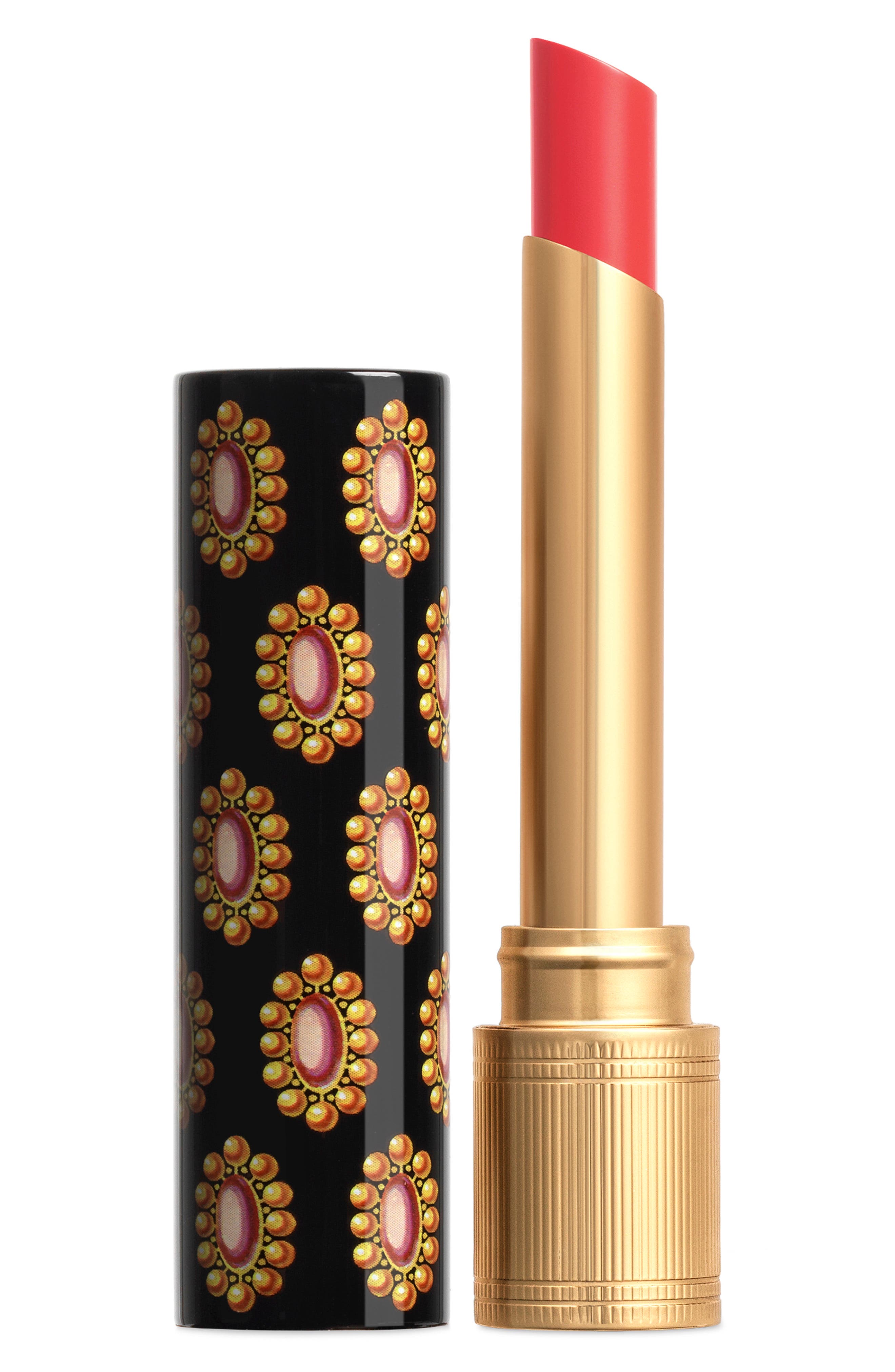 Gucci Rouge de Beaute Brillant Glow & Care Lipstick in 411 Emmy Petal at Nordstrom