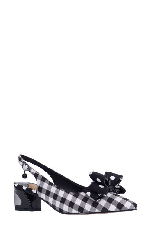 J. Reneé Kimma Pointed Toe Pump In Black/white