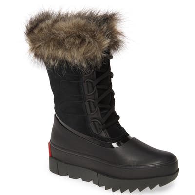 Sorel Joan Of Arctic Next Faux Fur Waterproof Snow Boot, Black