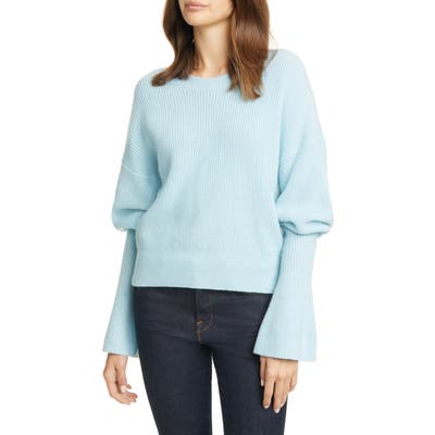 Joie Soleine Juliet Sleeve Wool Sweater, Blue