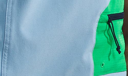 The North Face Trailwear Okt Long Haul Skort In Steel Blue/optic Emerald