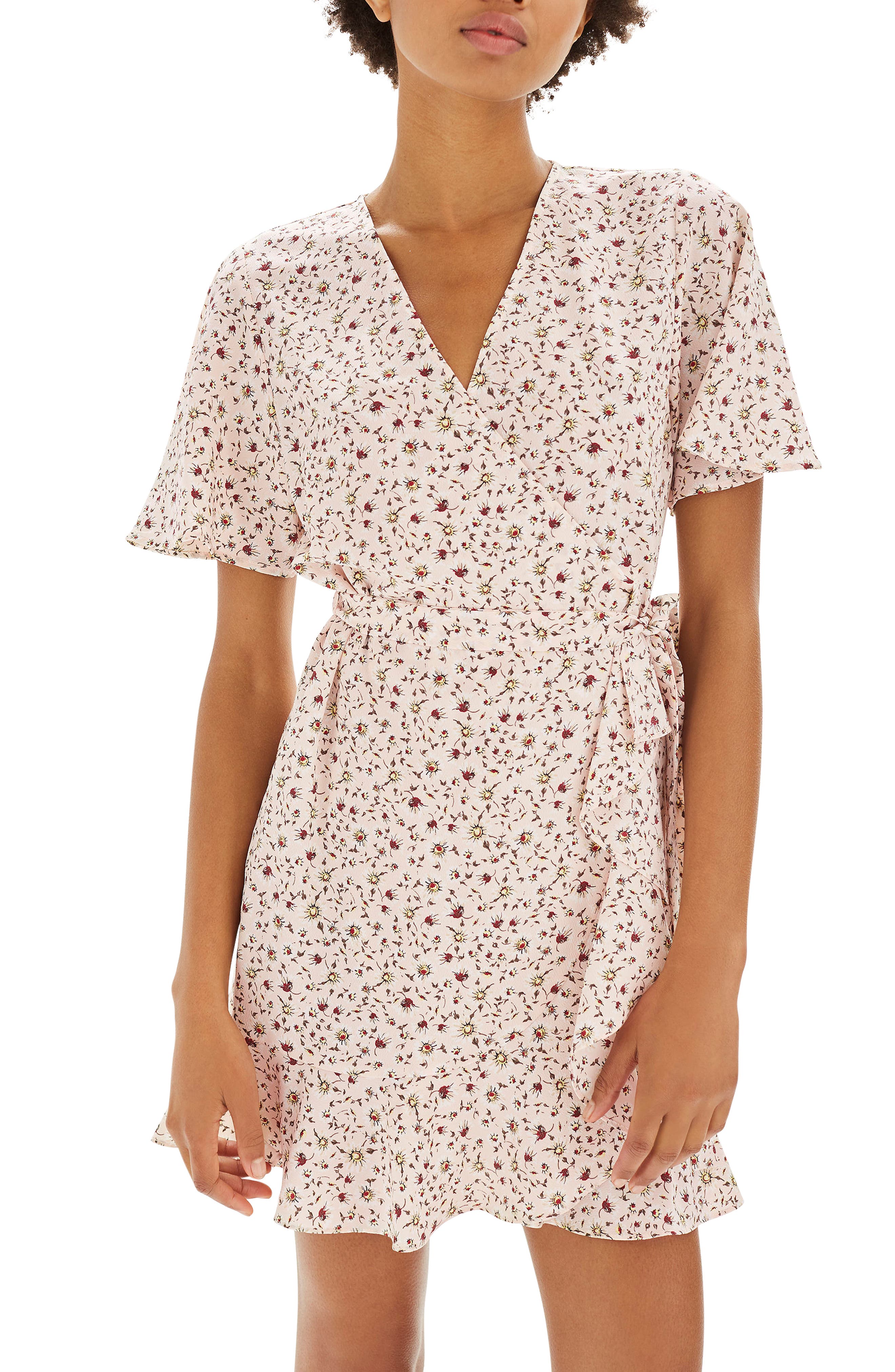 Daisy Ruffle Wrap Tea Dress Nordstrom