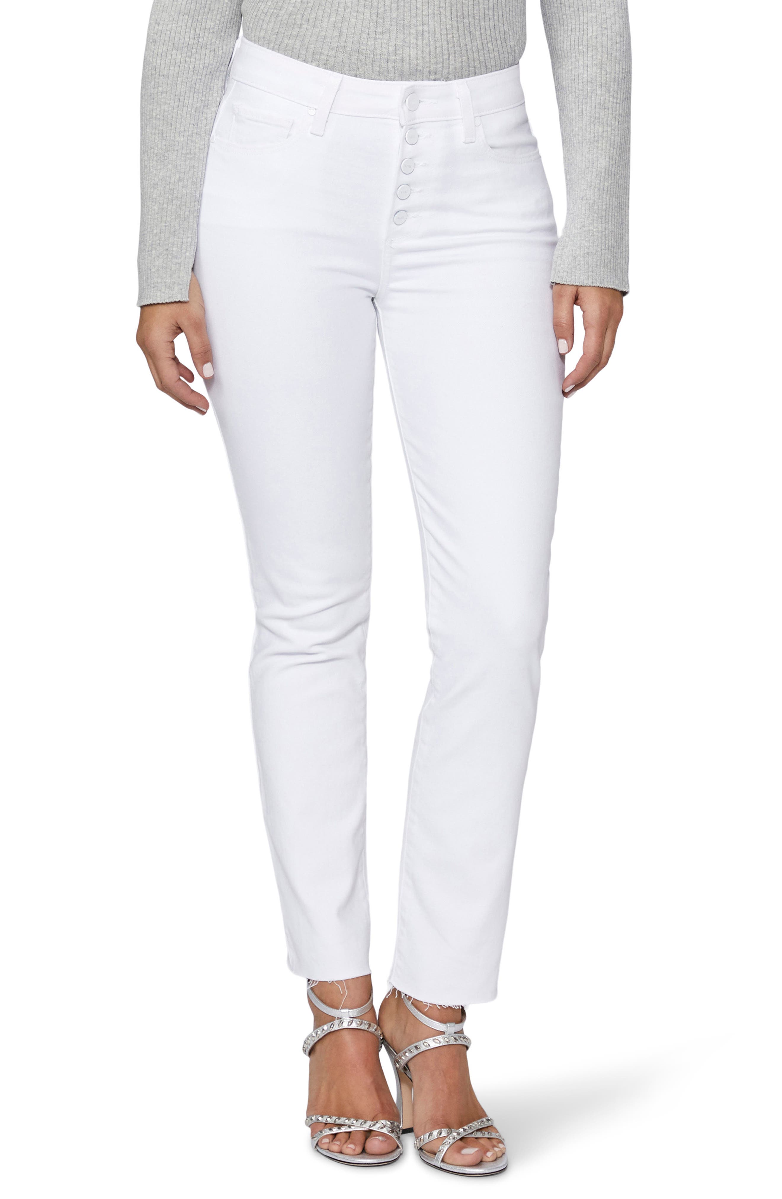 paige white jeans | Nordstrom