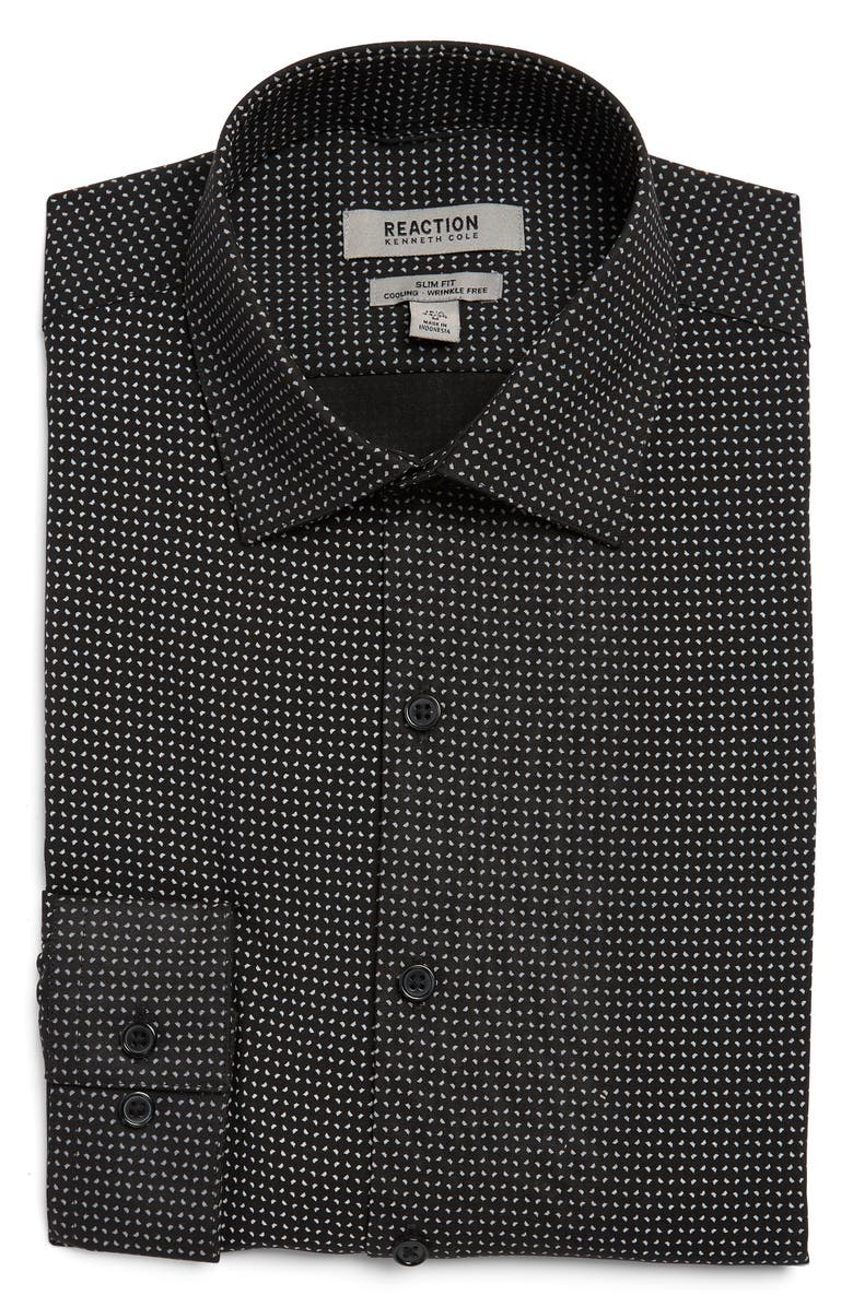 Kenneth Cole Reaction Performance Cooling Slim Fit Dress Shirt ...