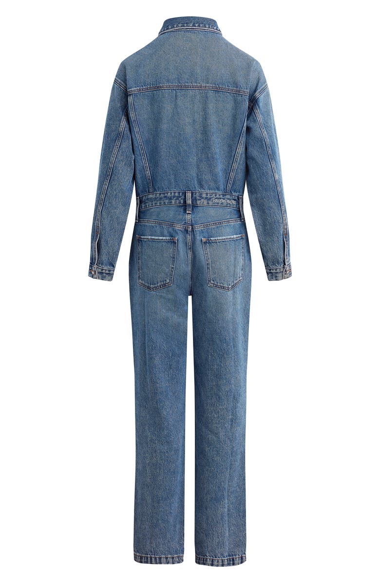 Favorite Daughter The Epic Denim Jumpsuit, Alternate, color, Fargo