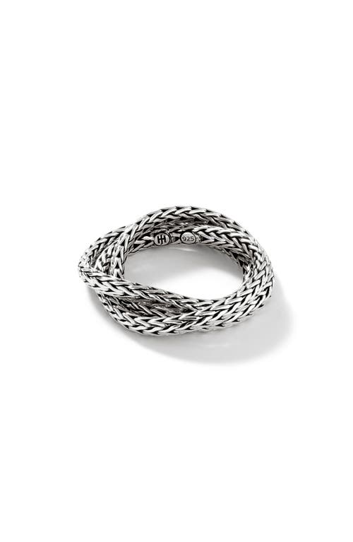 John Hardy Classic Chain Layered Ring in Silver at Nordstrom