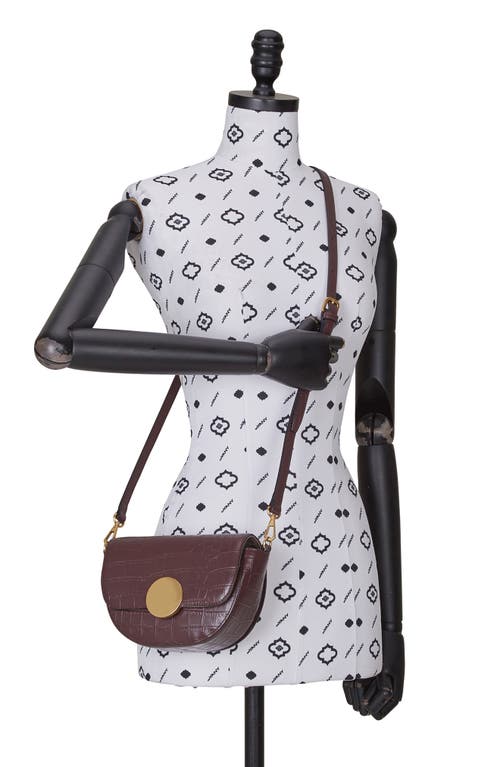 ORYANY ORYANY LOTTIE CROC EMBOSSED LEATHER CROSSBODY BAG