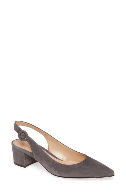 GIANVITO ROSSI BUCKLE SLINGBACK PUMP,G92590-45RIC-CAM