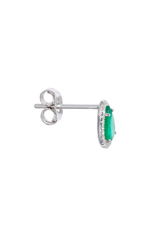 Meira T Emerald & Diamond Stud Earrings In Emerald