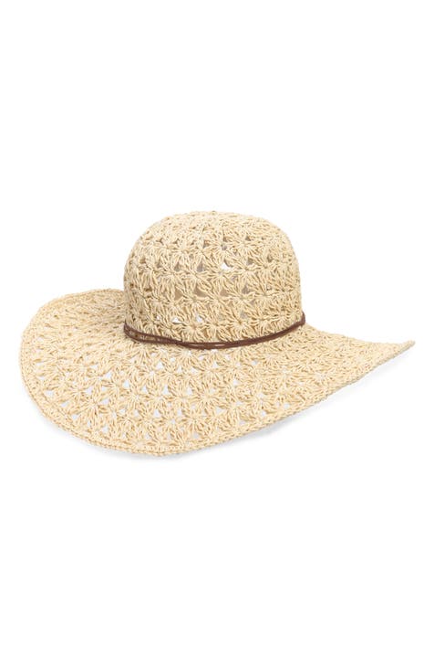 Open Weave Floppy Hat