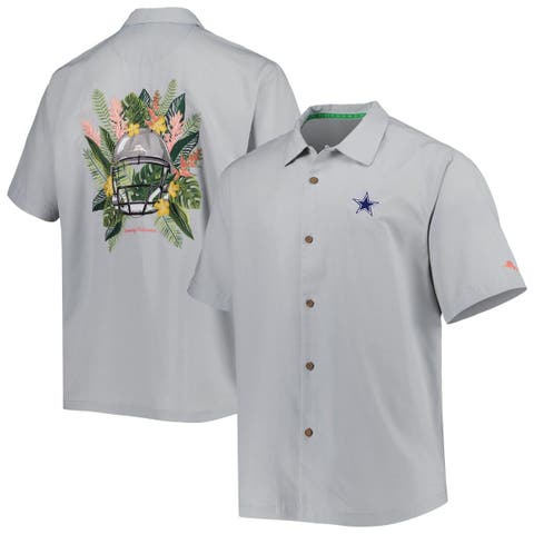 Texas Rangers Tommy Bahama Sport Tropic Isles Camp Button-Up Shirt - White