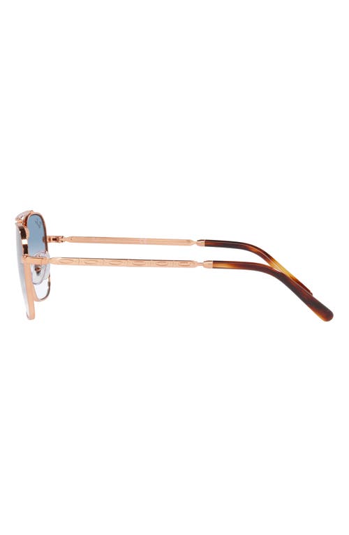 Shop Ray Ban Ray-ban New Caravan 55mm Gradient Square Sunglasses In Rose Gold