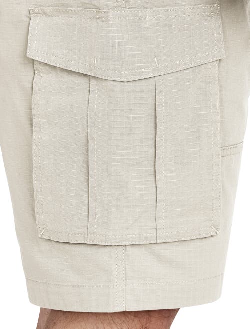 Nautica Stretch Ripstop Cotton Cargo Shorts In Stone