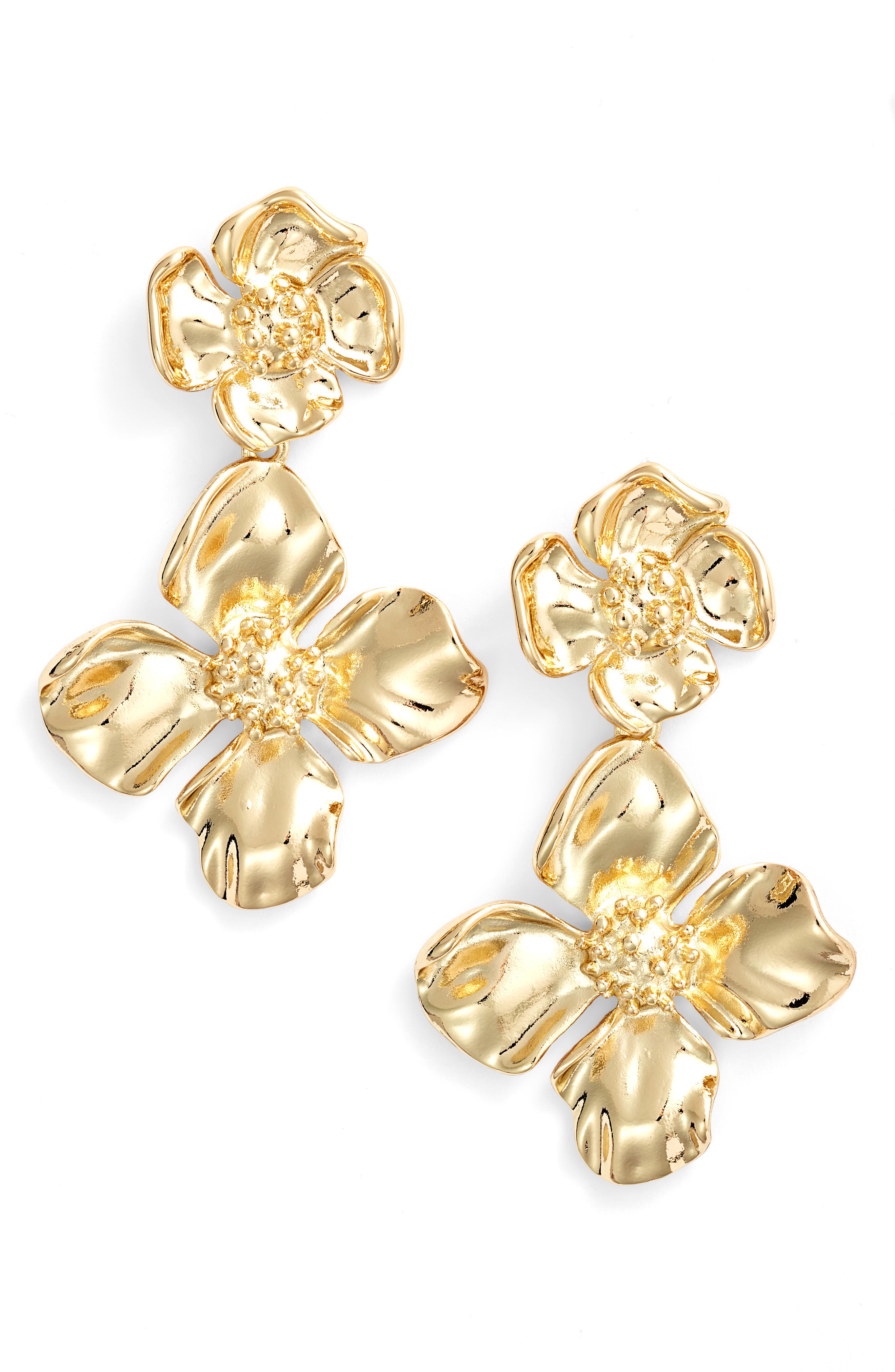 floral earrings online