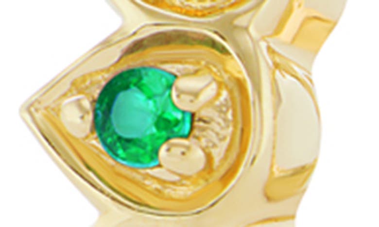 Orly Marcel Mandala Petal Huggie Hoop Earrings In Green