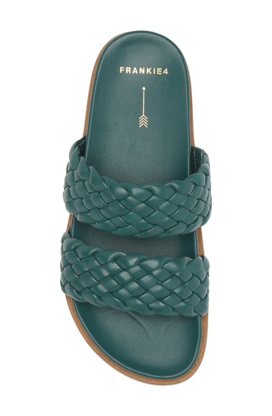 Shop Frankie4 Malone Weave Slide Sandal In Spring Green Weave