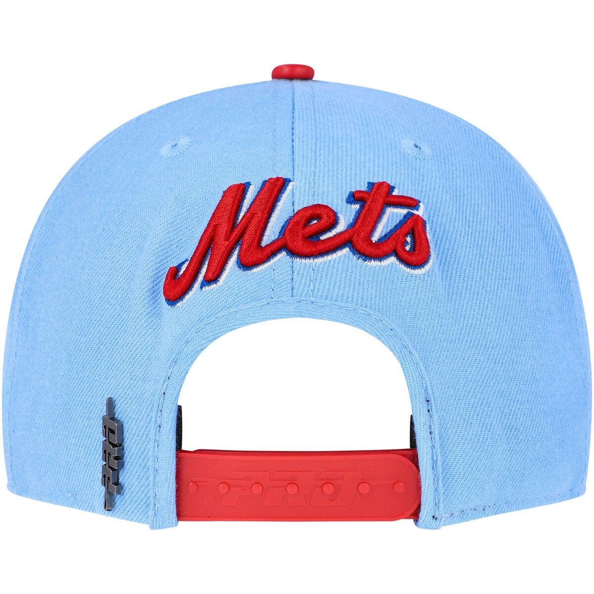 PRO STANDARD Men's Pro Standard White/Light Blue New York Mets Blue Raspberry Ice Cream Drip