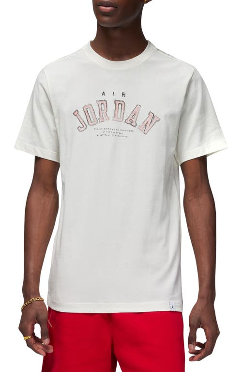 Shop Jordan Flight Essentials Graphic T-shirt In Sail/lobster/lobster