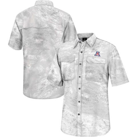 Men's Colosseum White Vanderbilt Commodores Spontaneous is Romantic Camp  Button-Up Shirt