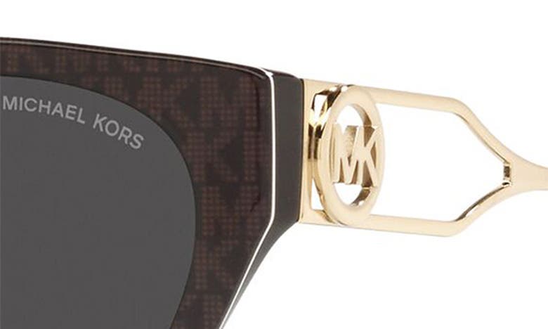 Shop Michael Kors Lake Como 54mm Cat Eye Sunglasses In Brown