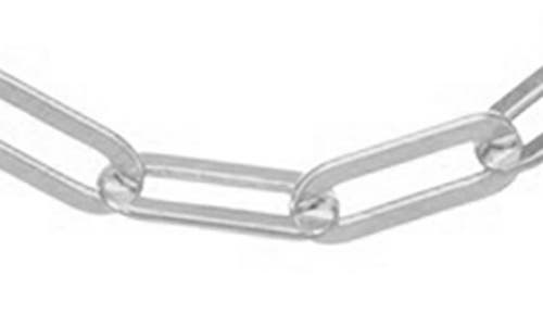 Fzn Sterling Silver Paperclip Chain Necklace In Silver