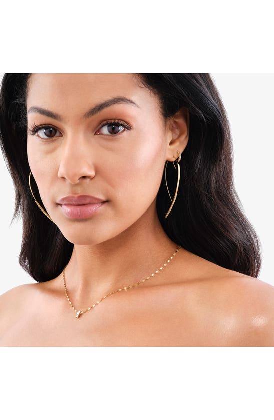 Shop Lana Baguette Diamond Pendant Necklace In Gold