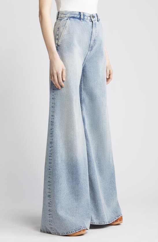Shop Frame The Extra Wide Leg Jeans In Seraphina