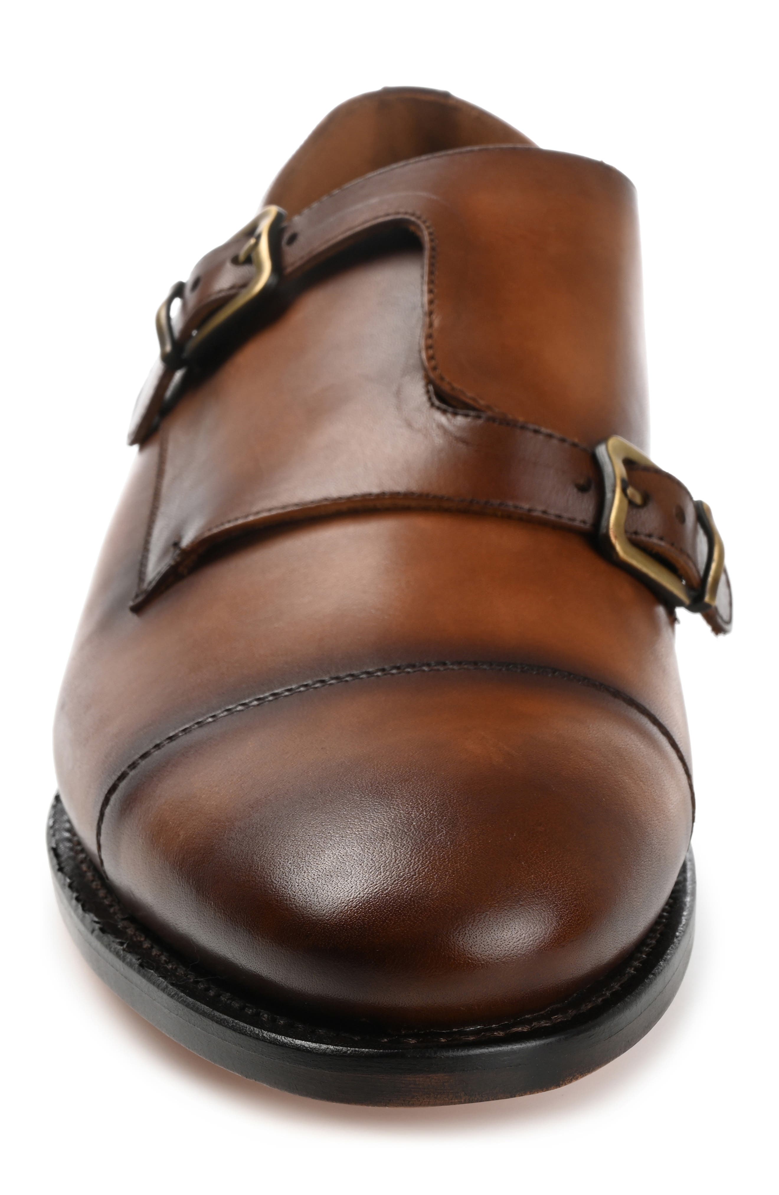 TAFT Prince Double Monk Strap Shoe in Coffee | Smart Closet display picture 1