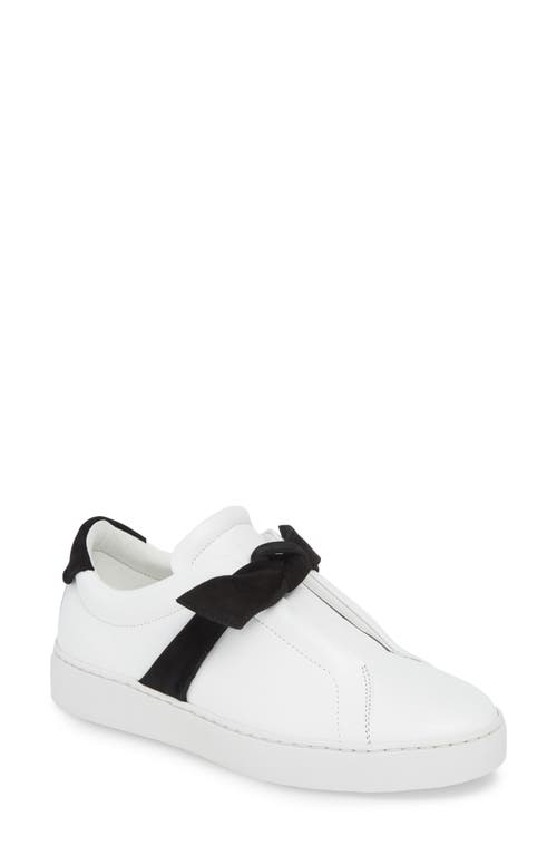 Alexandre Birman Clarita Bow Trainer In White/black