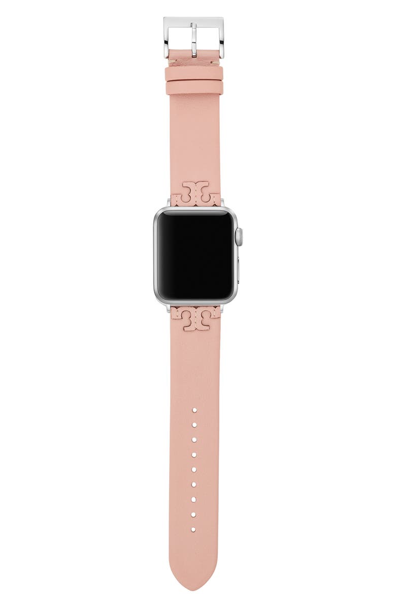 Tory Burch McGraw Leather Apple Watch® Watchband | Nordstrom