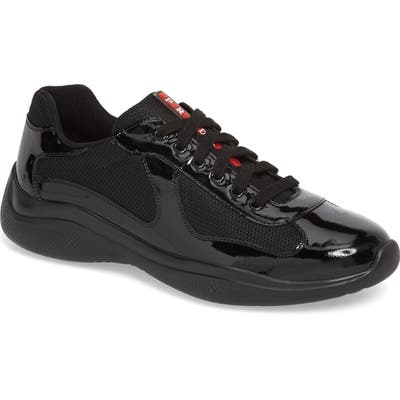 Prada Americas Cup Sneaker, Black