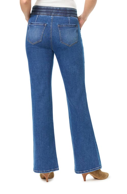 Shop Curve Appeal Waistband Flare Jeans In Union