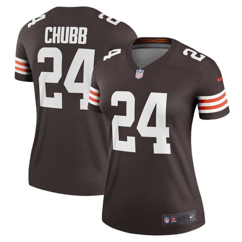 Youth Nike Nick Chubb Gray Cleveland Browns Atmosphere Game Jersey