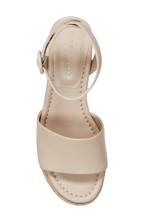 Marc Fisher Ltd Palyca Platform Sandal In Light Natural