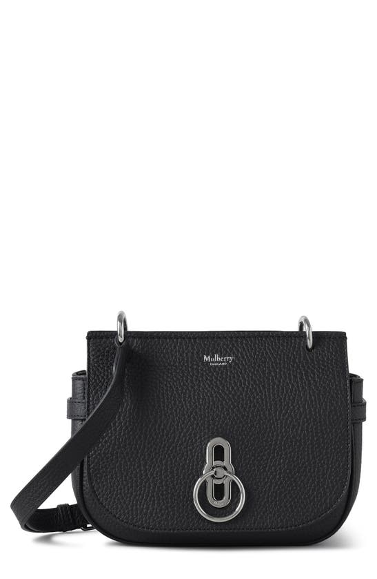 Mulberry Small Amberley Leather Shoulder Bag In Black