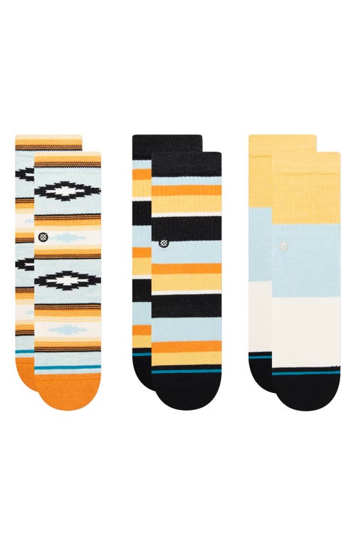 pack of 6 count 3pk) Assorted of Stance Kids' Assorted 3-Pack Socks in Blue at Nordstrom ) may Various color 