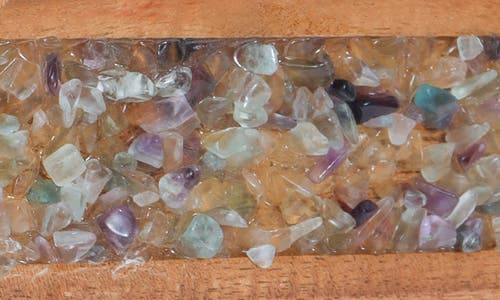 Tiramisu Gemstone Picture Frame In Beige Multi