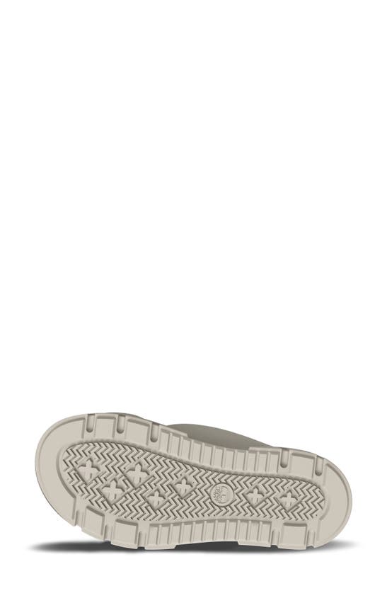 Shop Timberland Greyfield Slide Sandal In White Knit