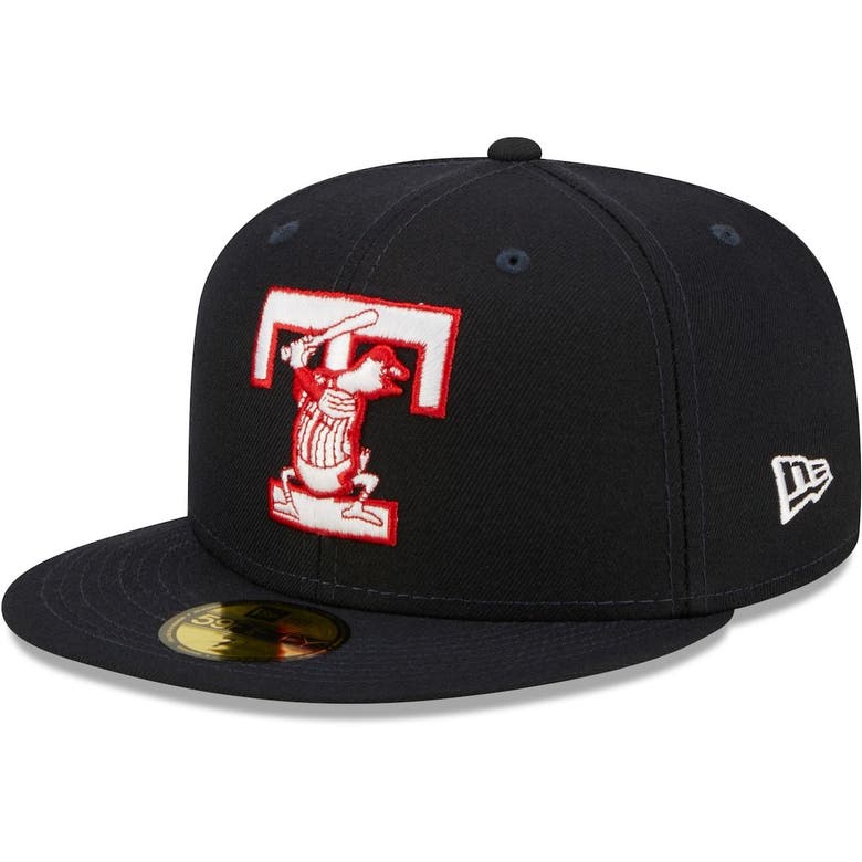 New Era Navy Toledo Mud Hens Authentic Collection 59fifty Fitted Hat ...