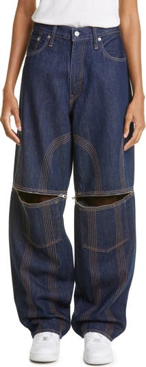 NO SESSO X LEVIS Unisex Baggy Convertible Straight Leg Jeans | Nordstrom