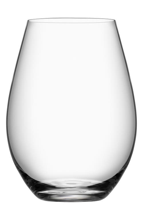 Orrefors More Set of 4 Stemless Wine Glasses in White at Nordstrom