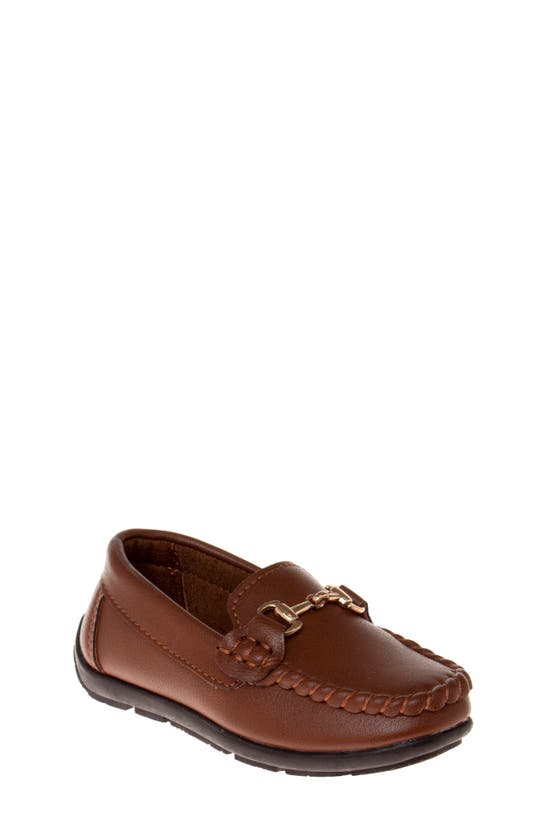 Josmo Kids' Horesbit Moc Loafer In Cognac